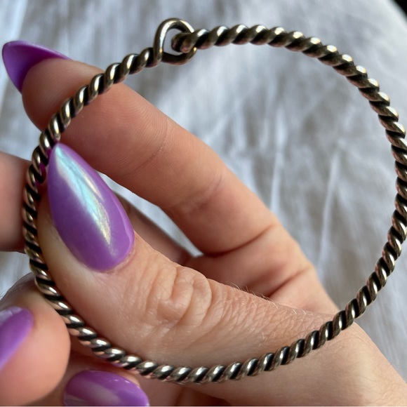 James Avery Sterling Silver Twisted Wire Hook Bracelet - Picture 5 of 7